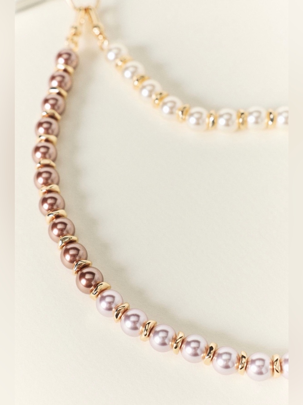 Gradient Rose Pearl Phone Chain for Wrist Anthropologie NWT - Picture 2 of 2